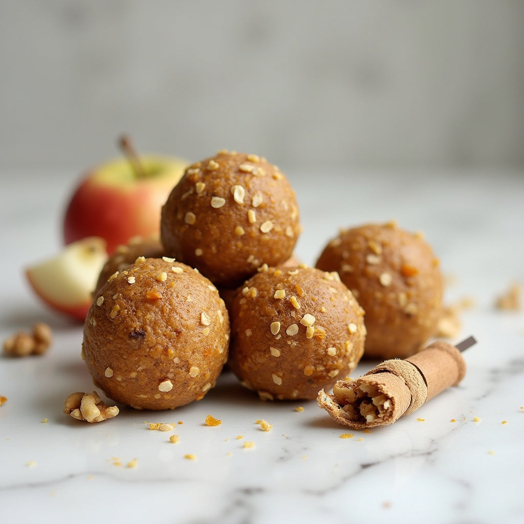 Snack sain - Pomme, noix & curcuma
