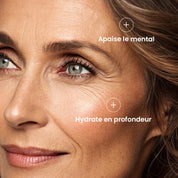 Les bénéfices du sérum sont l'hydratation en profondeur et apaisement du mental