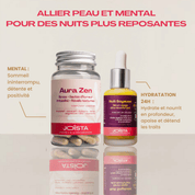 Les bienfaits d'Aura Zen et Nuit soyeuse : sommeil ininterrompu, détente, positivité, hydratation