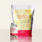 Le pack Joïsta essentiel Jour Nuit aide à la détox et traitement des troubles du sommeil, du stress et de l'irritabilité dûs à la ménopause