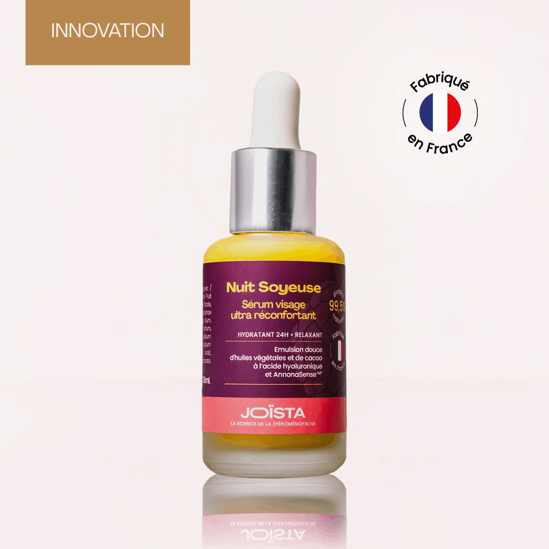 Le sérum nuit soyeuse pour hydrater la peau en ménopause
